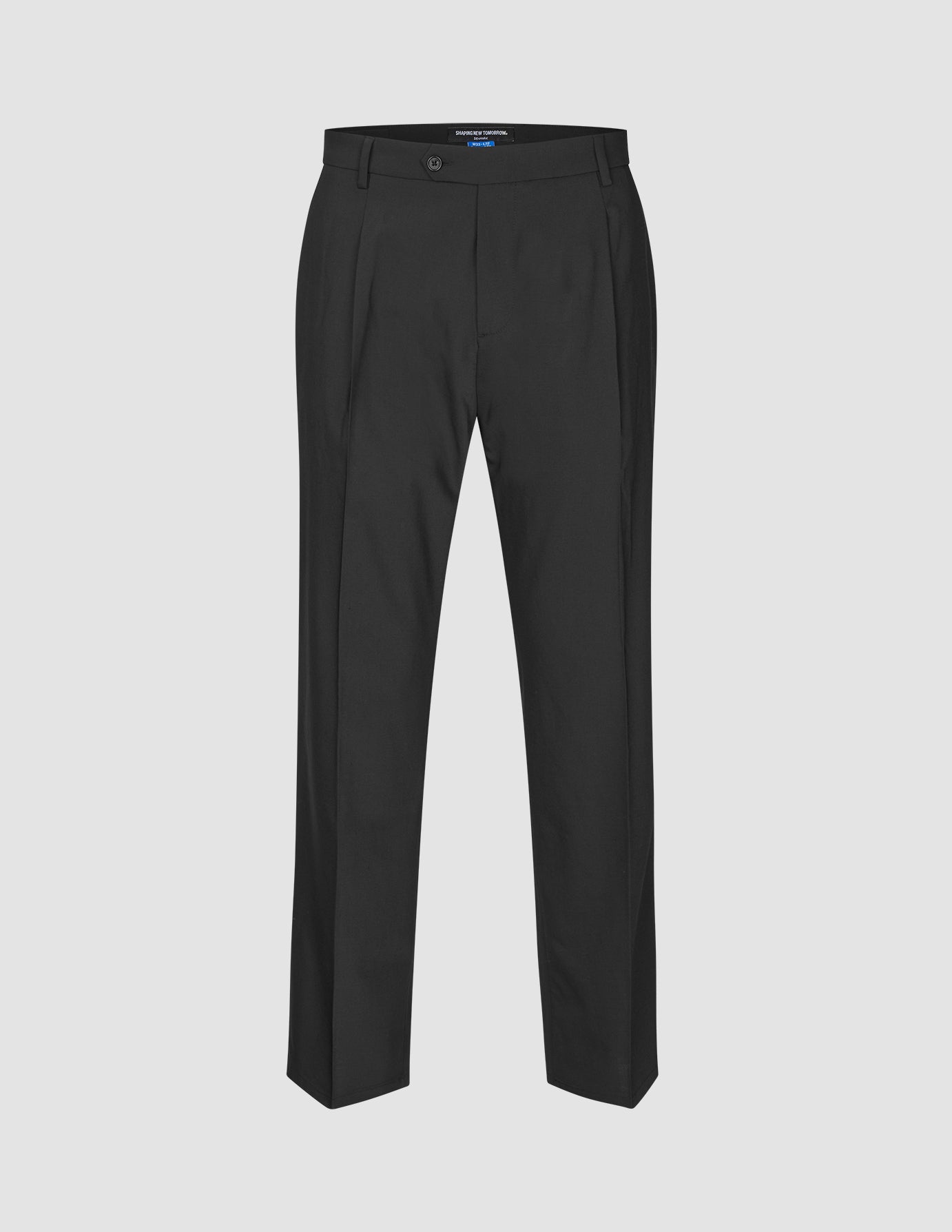 Tech Wool Suit Pants Relaxed Fit Black